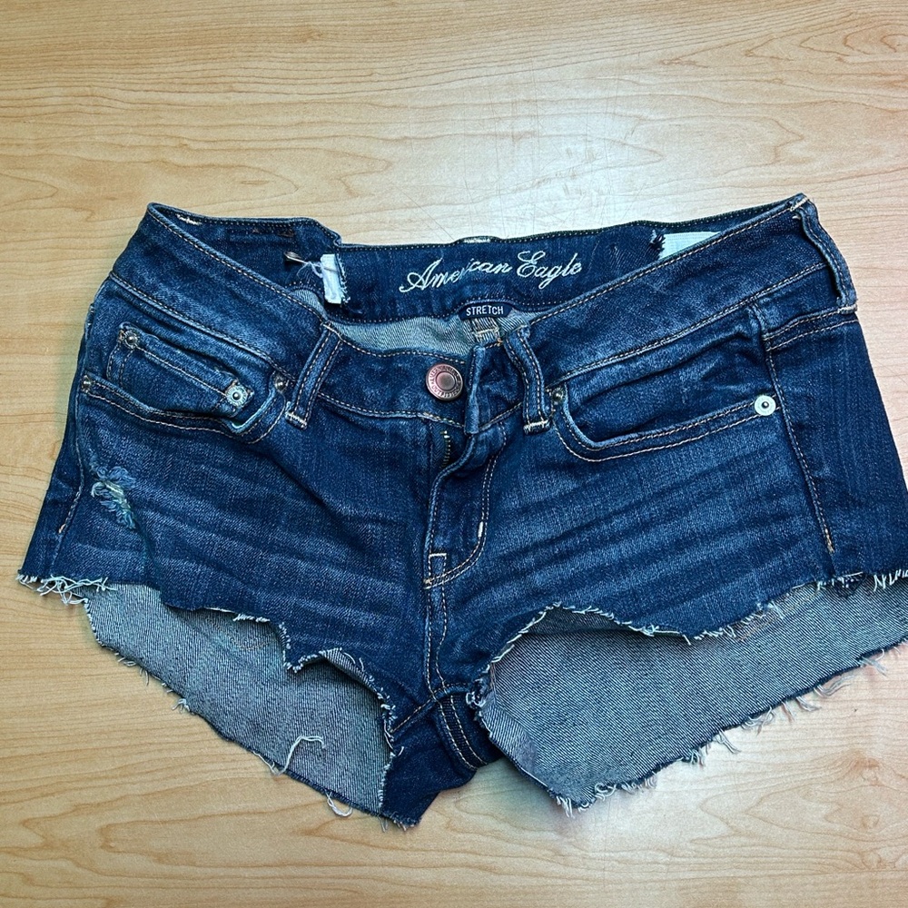 American Eagle Outfitters Dark Blue Jean Shorts